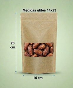 Bolsas Doypack Medidas Utiles 14x23 medidas totales 16x26,