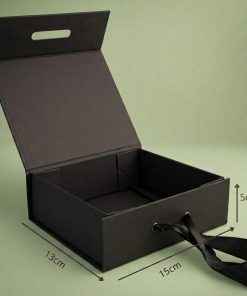 Caja Magnética 13x15x5 Negro Con Manilla