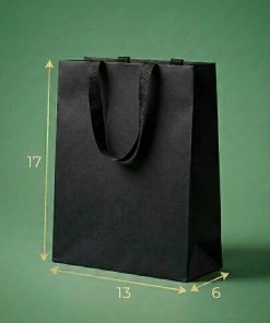 Bolsas de papal de lujo  Negra 13X17X6