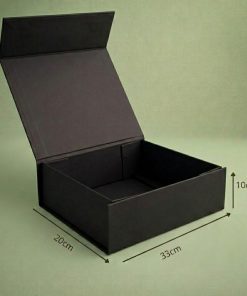 Caja Magnética 33x20x10 Negro Sin Manilla
