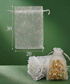 "20x30" BOLSA ORGANZA BLANCA