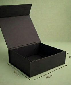 Caja Magnética 40x30x10 Negro Sin Manilla