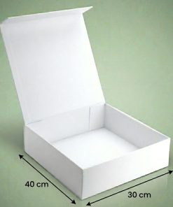 Caja Magnética 40x30x10 Blanco Sin Manilla