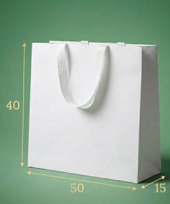 Bolsas de papel de lujo Blancas 50X40X15