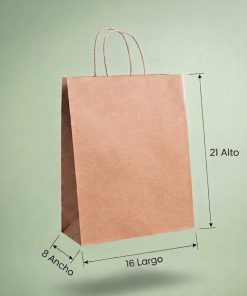 BOLSAS KRAFT 16x21x08