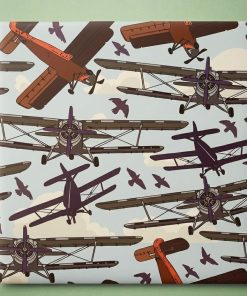 SOBRE DE PAPEL CON PEGAMENTO 30×40 CM AVIONES