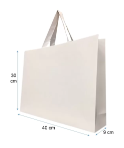 Bolsas de papel de lujo blancas 40X30X9