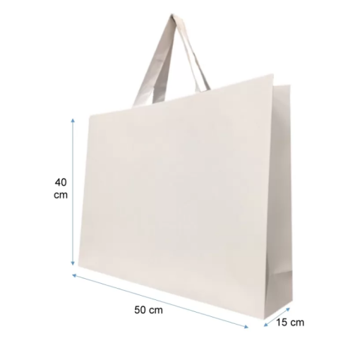 Bolsas de papel de lujo Blancas 50X40X15
