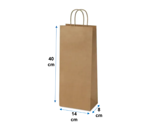BOLSAS KRAFT 14X40X08