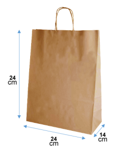 BOLSAS KRAFT  24X24X14  MINI DELIVERY