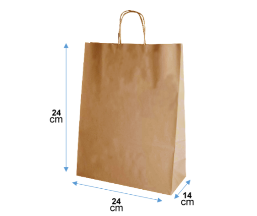 BOLSAS KRAFT  24X24X14  MINI DELIVERY