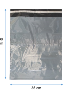 Bolsa Courier Plástica + Bolsillo Documentos "35X38"