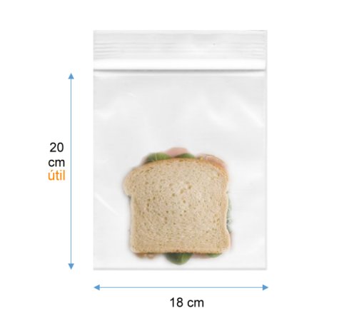 "18x20" RESELLABLE ( TIPO ZIPLOC )