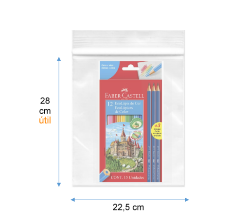 "22,5x28" RESELLABLE ( TIPO ZIPLOC )