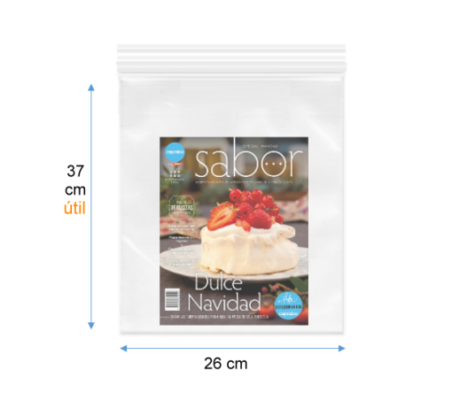 "26x37" RESELLABLE ( TIPO ZIPLOC )