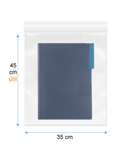 "35x45" RESELLABLE ( TIPO ZIPLOC )