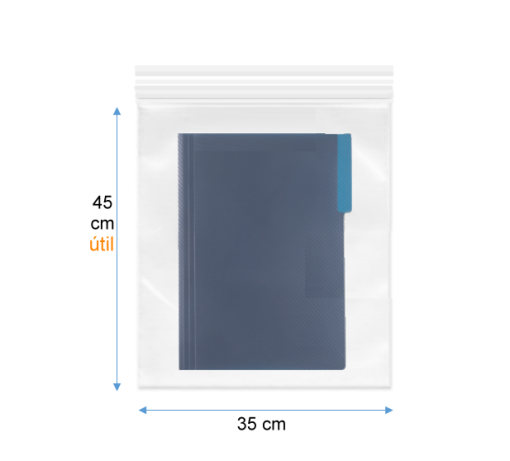 "35x45" RESELLABLE ( TIPO ZIPLOC )