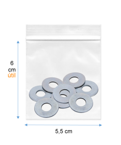 "5,5x6" RESELLABLE ( TIPO ZIPLOC )