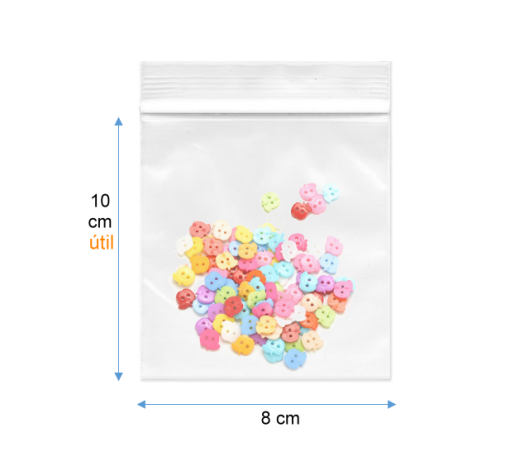 "8x10" RESELLABLE ( TIPO ZIPLOC )