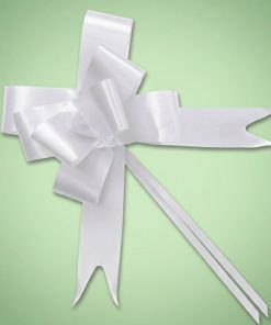 Cinta de regalo autoarmable color Blanco