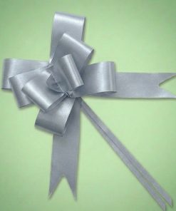 Cinta de regalo autoarmable color Plata