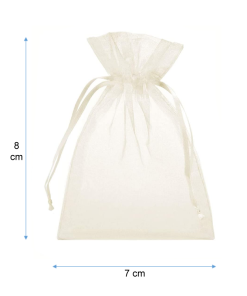 "7x8" BOLSA ORGANZA BLANCA