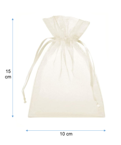 "10x15" BOLSA ORGANZA BLANCA