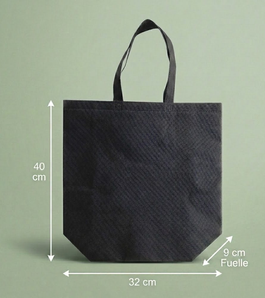 BOLSAS TNT "32x40x9" ALTA RESISTENCIA (12kg. máx.) NEGRO