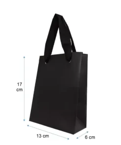 Bolsas de papal de lujo  Negra 13X17X6