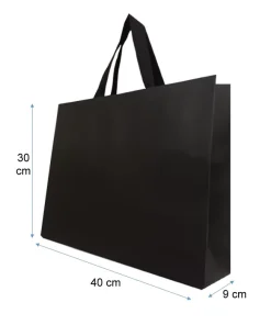 Bolsas Papel de lujo Negras 40X30X9