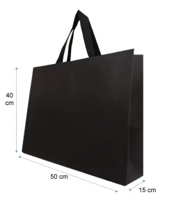 Bolsas de papel de lujo  Negra 50X40X15