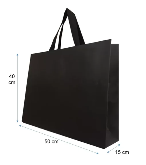 Bolsas de papel de lujo  Negra 50X40X15