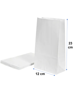 Saquito de Papel Blanco 1 kilo "12x23"