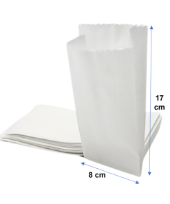 SAQUITOS BLANCOS 1/4 KILO 8X17