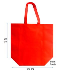 "25x30x9" ALTA RESISTENCIA(10kg. máx.) ROJO