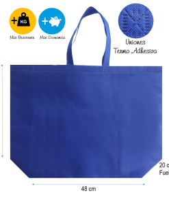 "48x38x20" RESISTENCIA12kg. máx. AZUL
