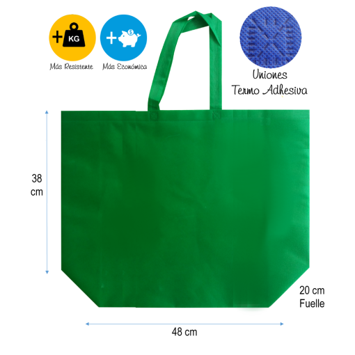 "48x38x20" RESISTENCIA 12kg. máx. VERDE